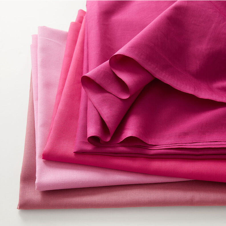 Tela de algodón Cretona Uni – rosa,  image number 4