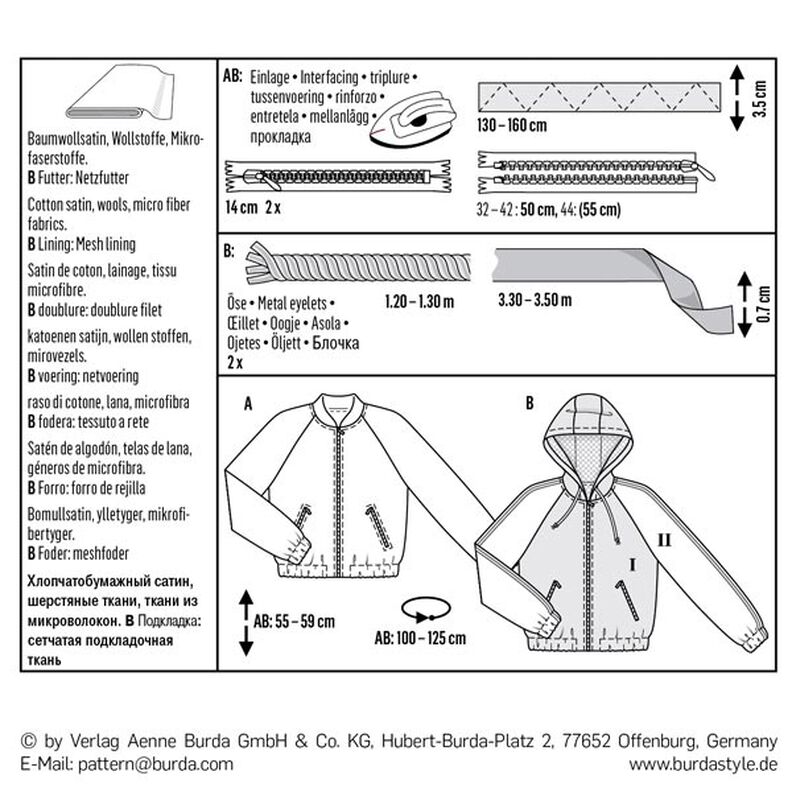 Chaqueta | Cazadora, Burda 6478 | 32 - 44,  image number 10