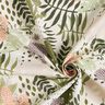 Tela de algodón Cretona plantas abstractas de la jungla – blanco/verde,  thumbnail number 3