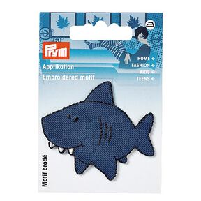 Parche tiburón [ 5 x 5,8 cm ] | Prym – azul marino, 