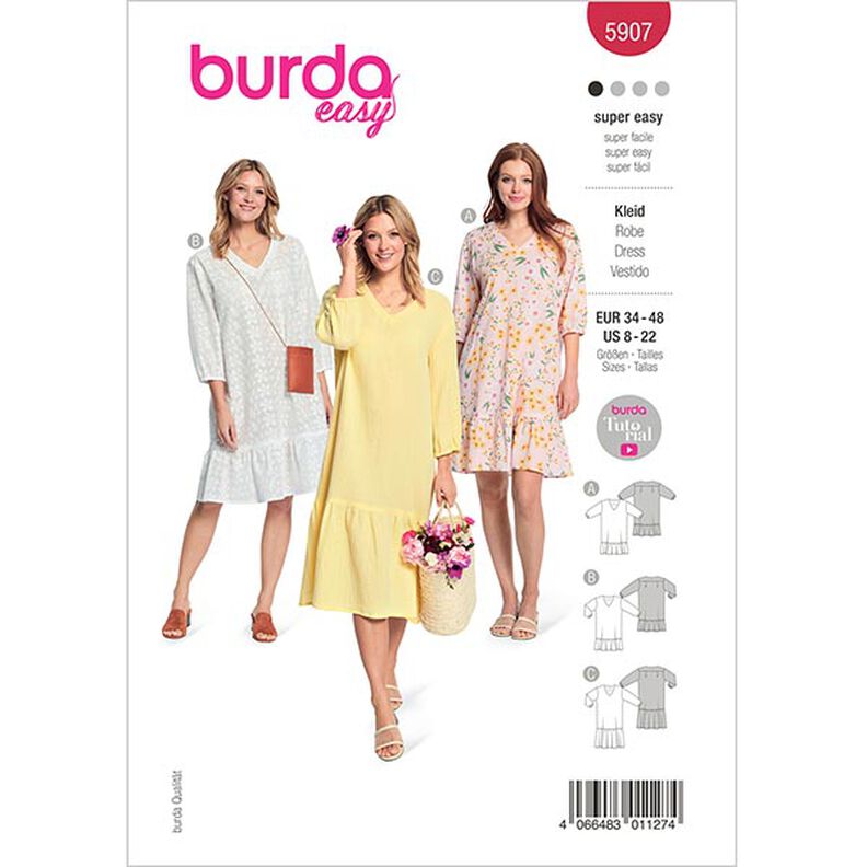 Vestido | Burda 5907 | 34-48,  image number 1