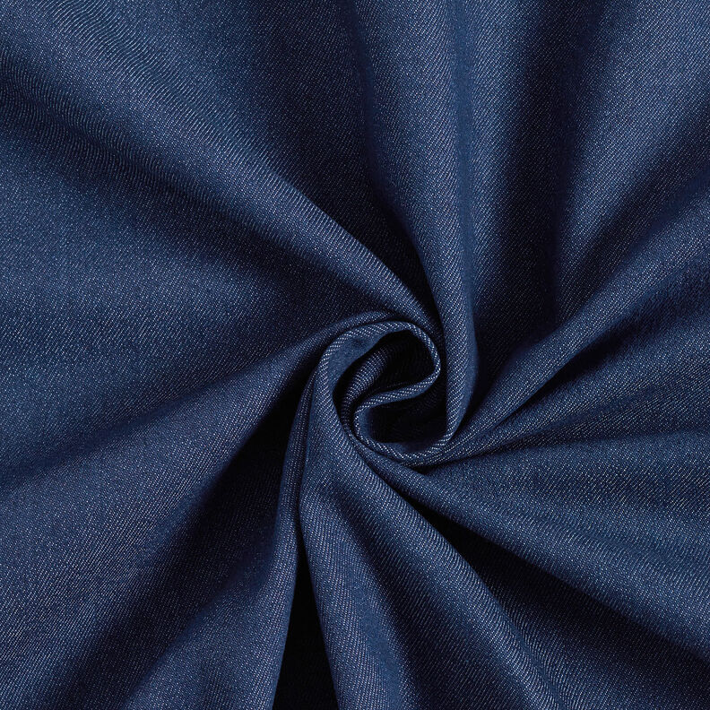 Denim de algodón elástico medio – azul marino,  image number 1