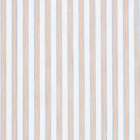 Tela de algodón rayas bicolor – blanco lana/albaricoque, 