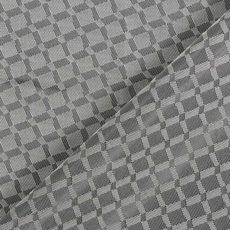 Tela de forro Jacquard Rombos – gris,  image number 4