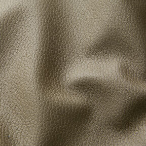 Tela de tapicería Imitación de piel Ligero relieve – caqui, 