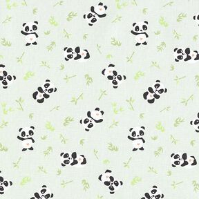 Tela de algodón Cretona panda tierno – verde, 
