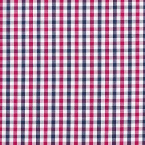 Tela de algodón cuadros vichy bicolor – rosa intenso/azul marino, 