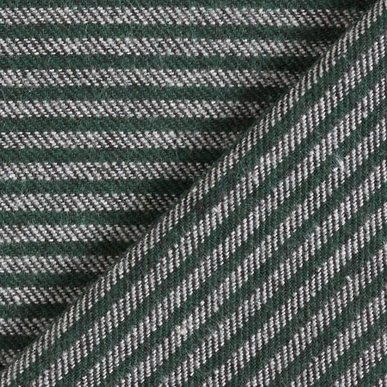 Tela para pantalón a rayas – verde oscuro/gris,  image number 4