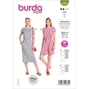 Vestido de verano / Chándal, Burda 6004 | 34 - 44, 