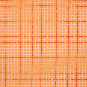 GOTS Tela de jersey de algodón Cuadros | Tula – naranja/terracotta, 