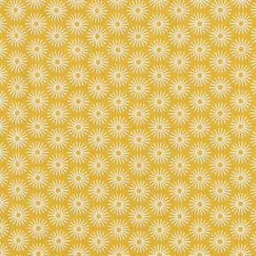 Tela de jersey de algodón brillan las flores – amarillo curry, 