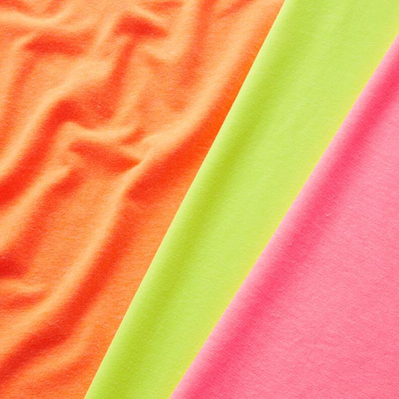 Tela de jersey Colores neón – rosa neón,  image number 4