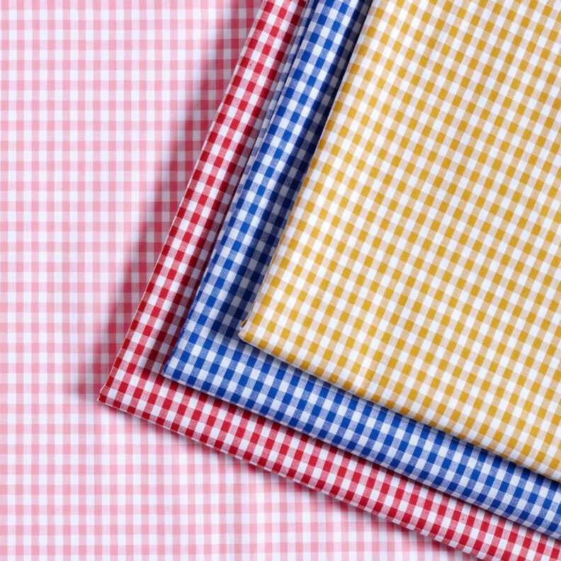 Tela de algodón Cuadros vichy 0,5 cm – rosa/blanco,  image number 5