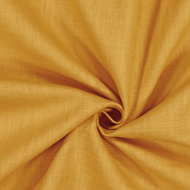 Tejido de lino con mezcla de ramio mediano – mostaza,  image number 1