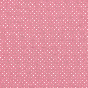 Popelina de algodón puntos pequeños – rosa/blanco, 