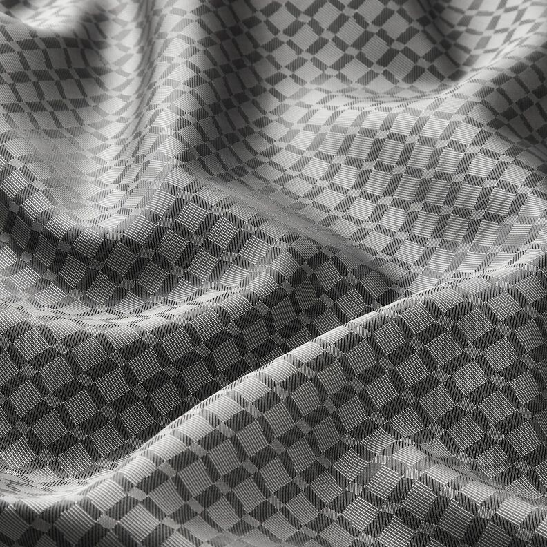 Tela de forro Jacquard Rombos – gris,  image number 2