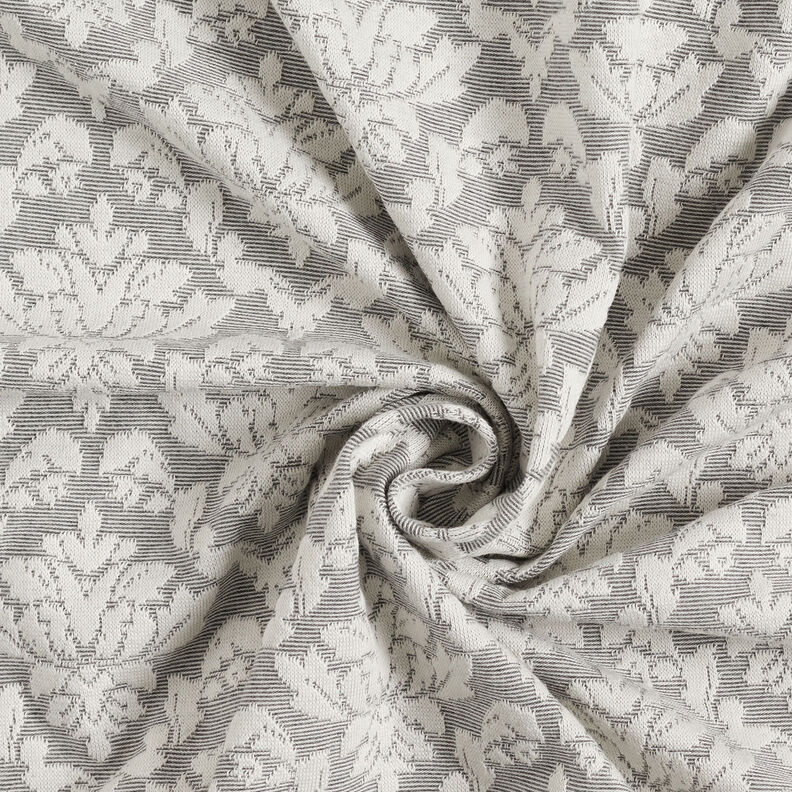 Punto jacquard con adornos – gris claro/blanco,  image number 4