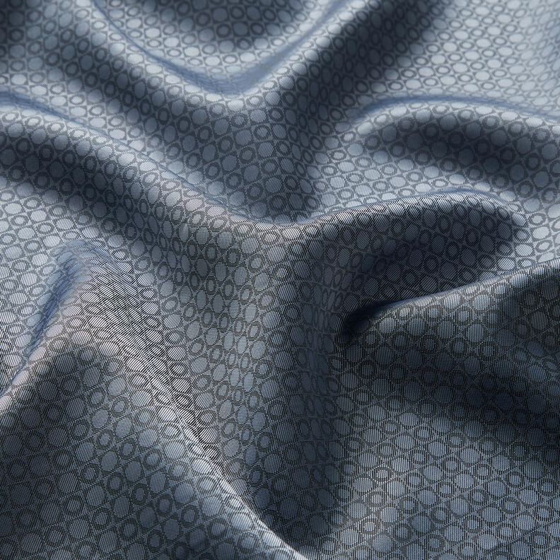 Tela de forro Jacquard Cuadrados y lunares – azul metálico,  image number 2