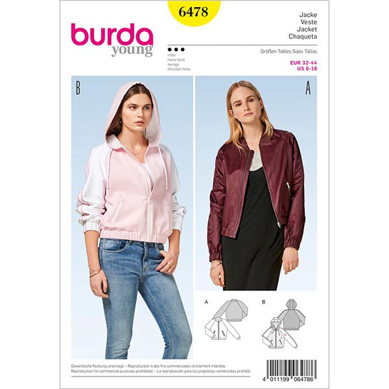 Chaqueta | Cazadora, Burda 6478 | 32 - 44,  image number 1