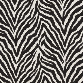 Tela decorativa Jacquard Cebra – marfil/negro, 
