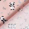 Tela de algodón Cretona panda tierno – rosa,  thumbnail number 4