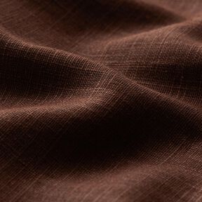 Tejido de lino con mezcla de ramio mediano – marrón oscuro, 