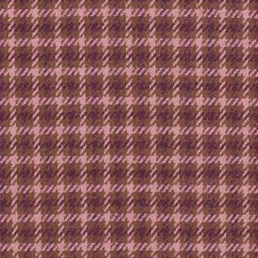 Mezcla de lana a cuadros – marrón/rosa viejo oscuro, 