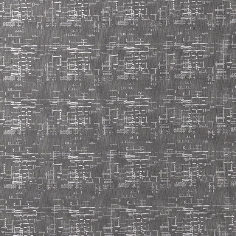 Tela de forro Jacquard Patrón de cuadrícula – gris,  image number 1