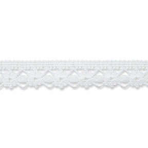 Encaje de bolillos [ 22mm ] – blanco lana, 