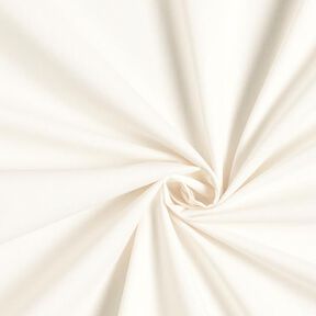 Popelina de algodón Uni – blanco lana, 