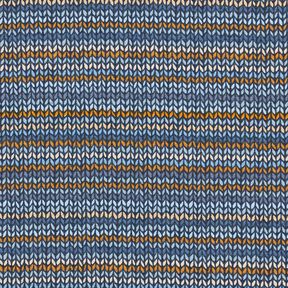 Tela de jersey de algodón Patrón de tejido – azul marino, 