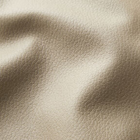 Tela de tapicería Imitación de piel Ligero relieve – gris pardo, 