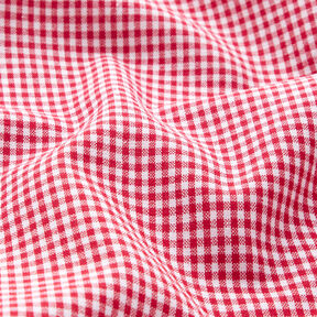 Tela de algodón Cuadros vichy 0,2 cm – rojo/blanco, 