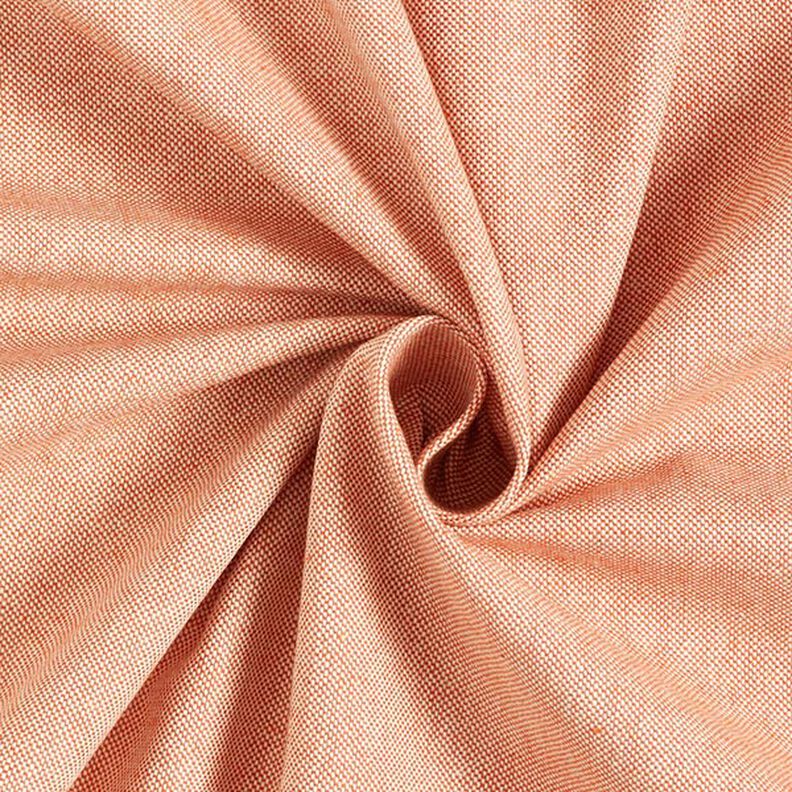 Tela decorativa Panama media Tejido Chambray reciclado – terracotta/naturaleza,  image number 1