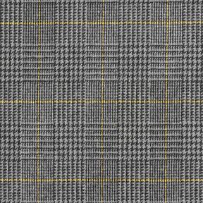 Tela de lana Príncipe de Gales – gris oscuro/amarillo, 