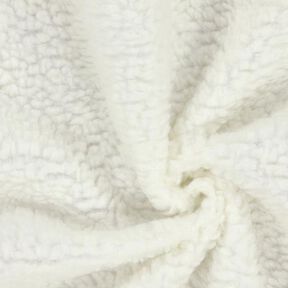 Imitación de piel de cordero – blanco lana, 