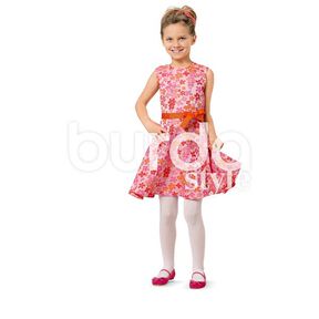 Vestido de niña, Burda 9379, 