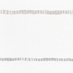 Tela para cortinas Voile líneas delicadas 295 cm – gris seda/marfil, 