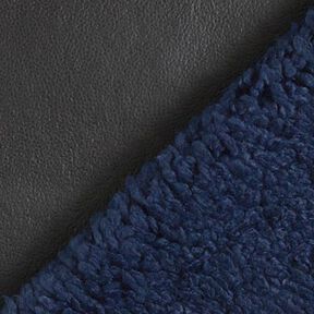 Polipiel con piel sintética lisa – negro/azul marino, 