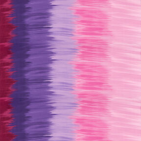 Tela de jersey de viscosa Rayas longitudinales degradadas de color – berenjena/lila, 