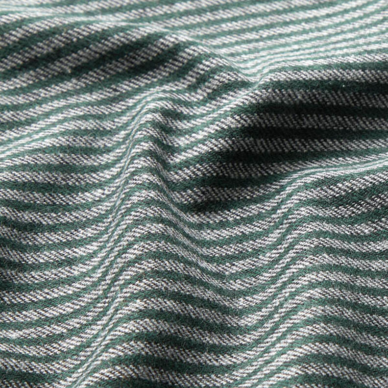 Tela para pantalón a rayas – verde oscuro/gris,  image number 2