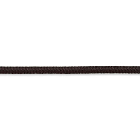 Cordón de goma [Ø 3 mm] – marrón negro, 