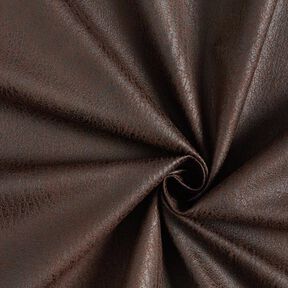 Tela de tapicería Imitación de piel Pamero – marrón oscuro, 