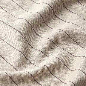 Tejido jacquard a rayas – beige/marrón oscuro, 