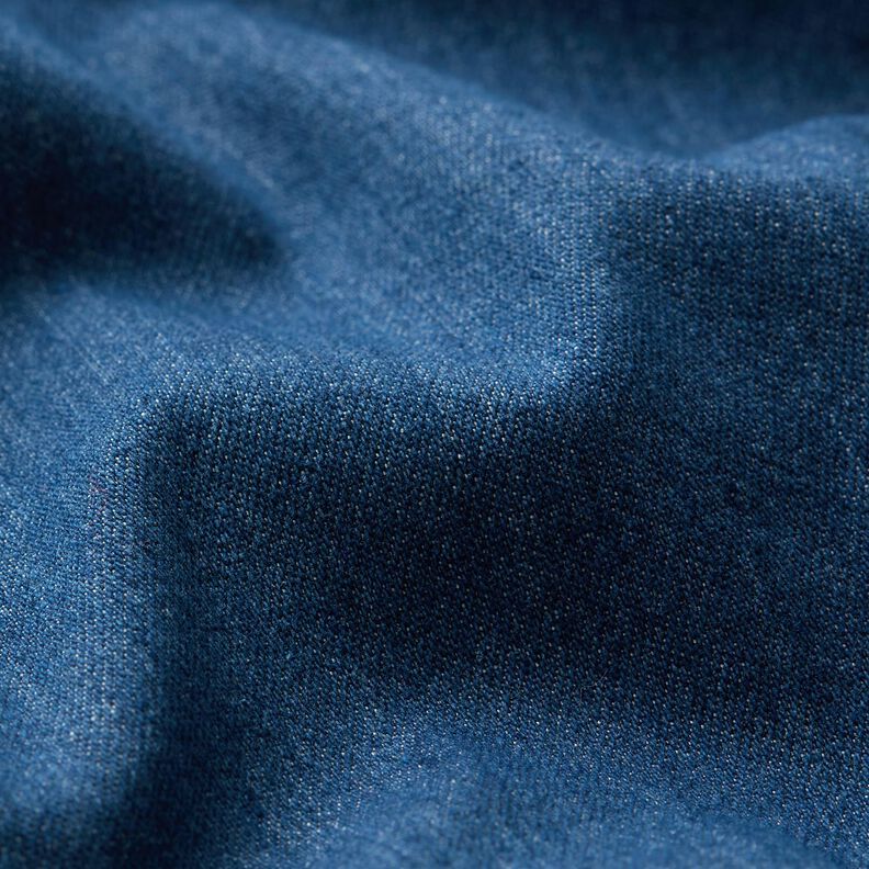 Denim elástico ligero reciclado – azul vaquero,  image number 3