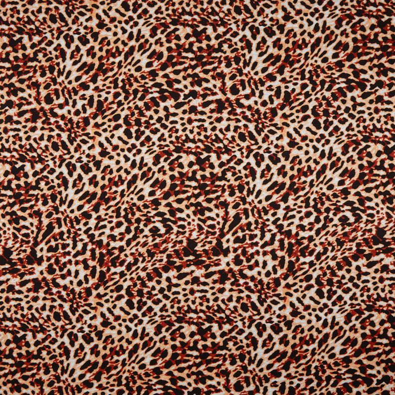 Tela de jersey de viscosa Pequeño estampado de leopardo – terracotta/albaricoque,  image number 1