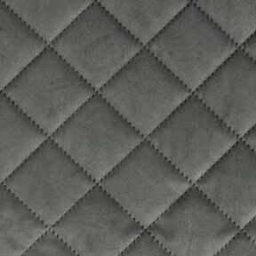 Tela de tapicería Terciopelo Tela acolchada – gris oscuro, 
