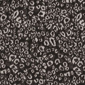 Punto jacquard con patrón de leopardo abstracto – negro/gris brumoso, 