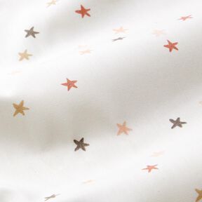 Popelina de algodón Estrellas pequeñas – marfil, 