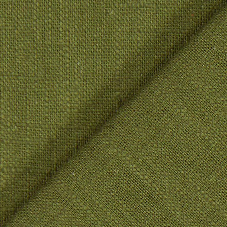 Tejido de lino con mezcla de ramio mediano – oliva oscuro,  image number 4